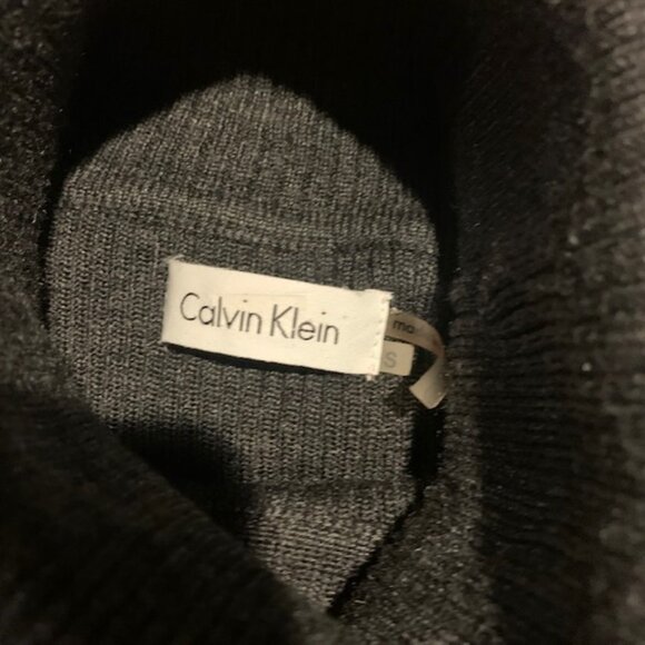 Calvin Klein Gray Turtleneck Dress Size Small - Picture 12 of 12